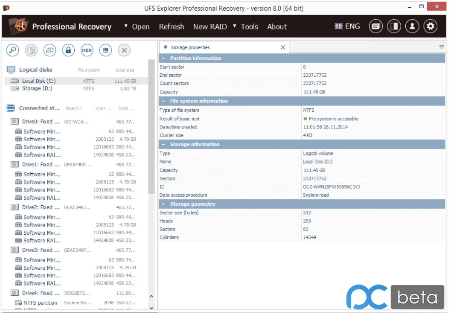 U盘/SD/CF/行车记录仪 格式化后数据恢复 UFS Explorer Professional Recovery